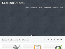 Tablet Screenshot of geektechsolutions.com.au